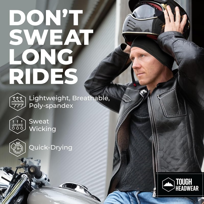Cooling Skull Cap for Men - Helmet Liner for Cycling & Hard Hats