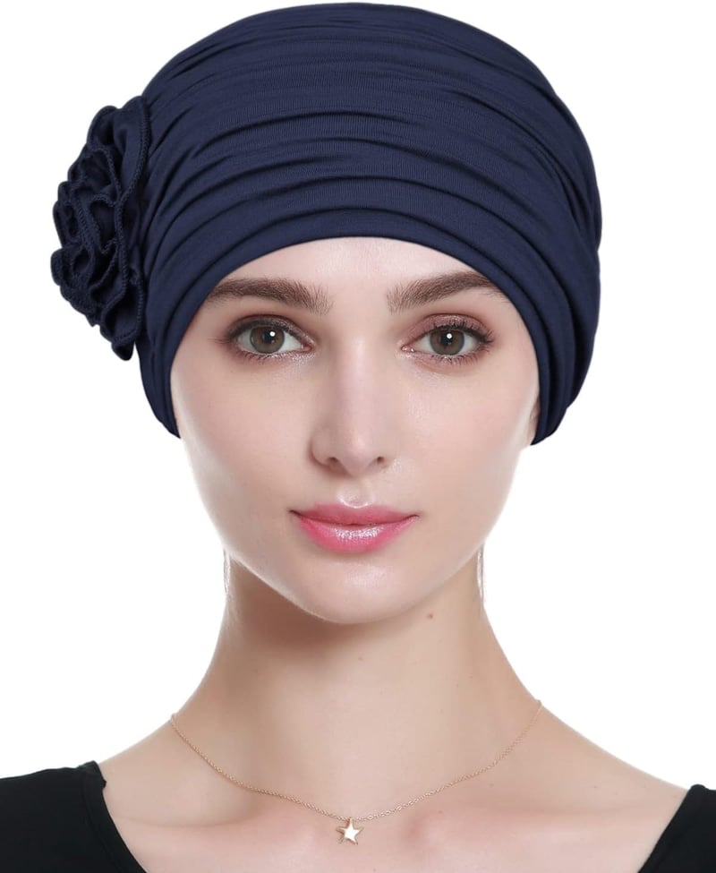 Flower Design Chemo Caps for Women Hair Loss Support