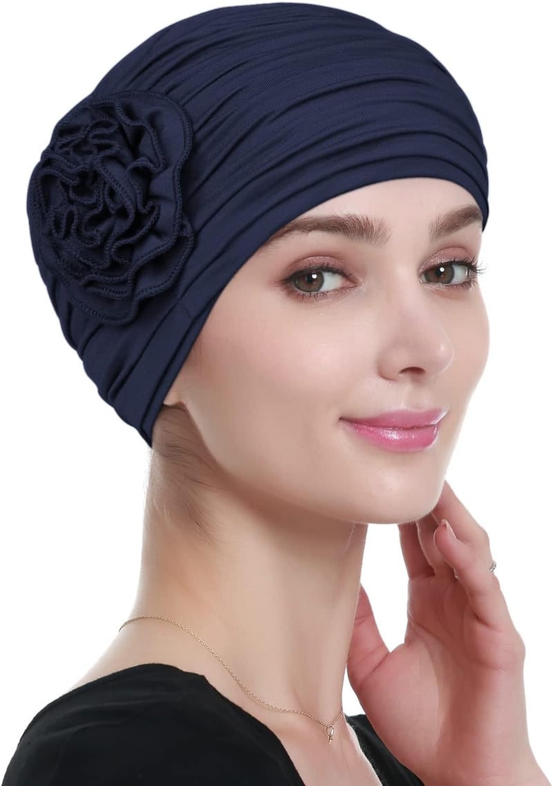 Flower Design Chemo Caps for Women Hair Loss Support