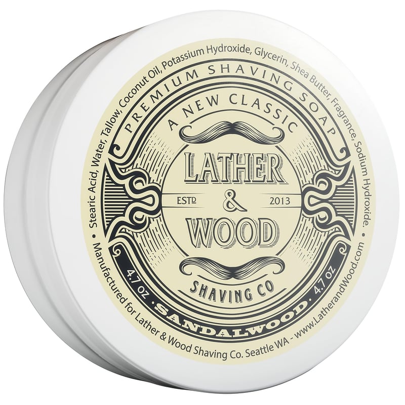 Sandalwood Luxury Shaving Soap, Tallow-Based, 4.6 oz