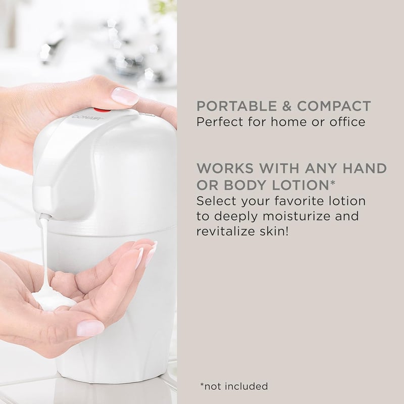 Heated Lotion Warmer Dispenser for Body and Hands - White