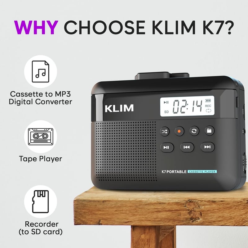 Cassette to MP3 Converter with 16GB SD Card