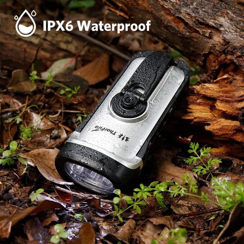 Solar-Powered Waterproof LED Flashlight for Camping & Emergencies