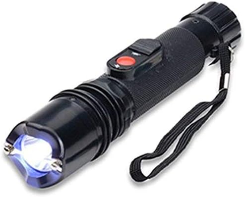 Rechargeable Black Stun Gun with LED Flashlight