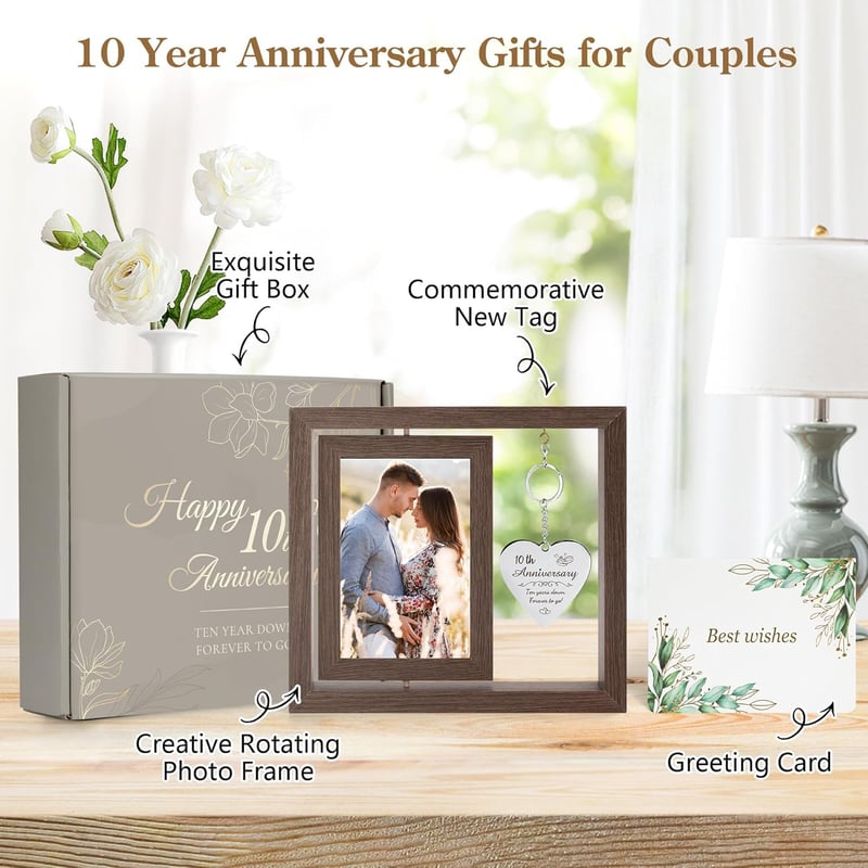 10th Anniversary Customized Photo Frame for Couples