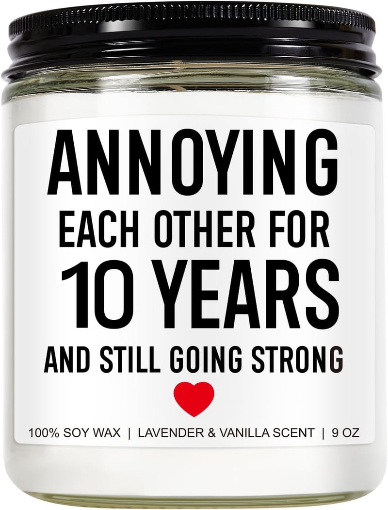 10th Anniversary Scented Candle, 9 oz
