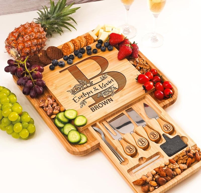 Wedding Charcuterie Board Set for Couples