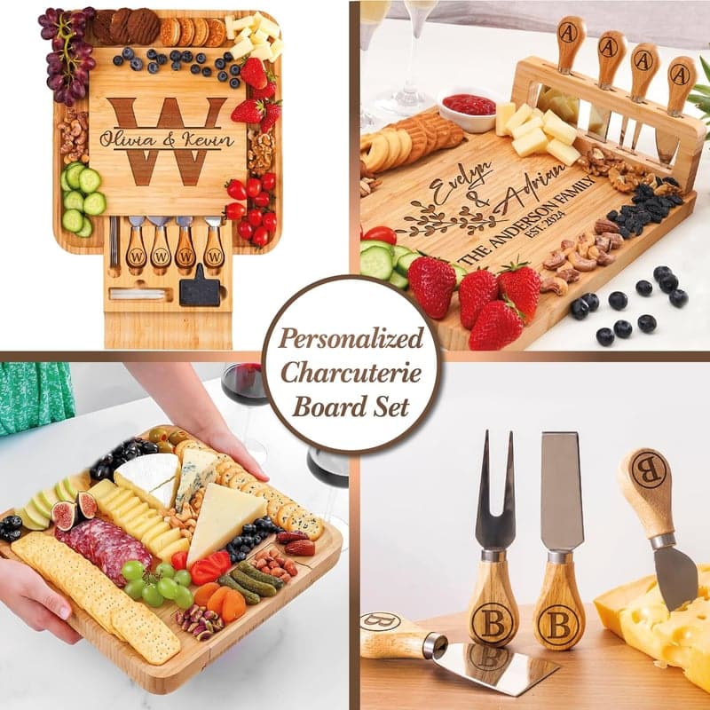 Wedding Charcuterie Board Set for Couples