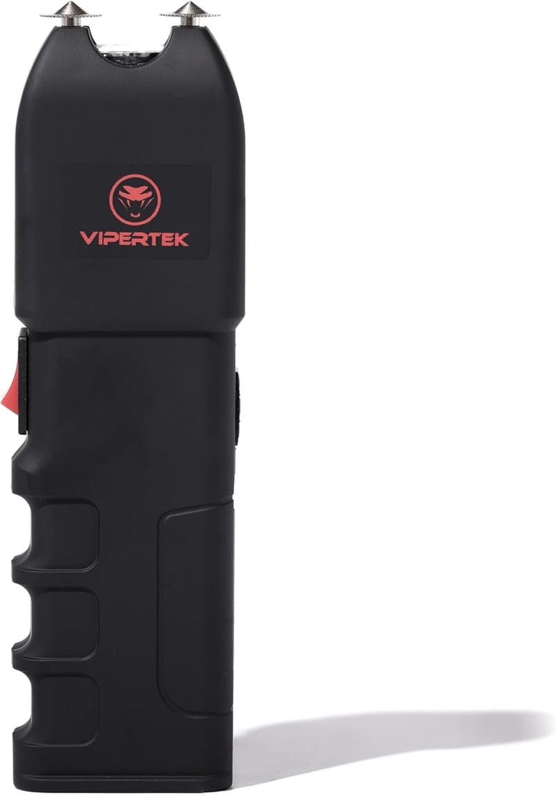 Rechargeable Stun Gun with LED Flashlight for Self-Defense