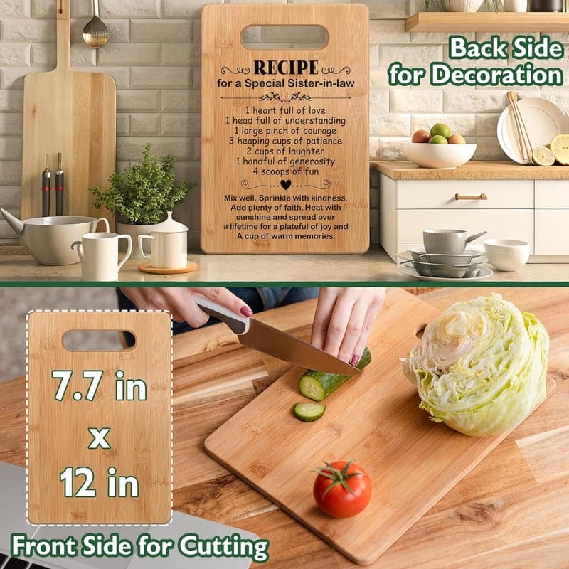 Sister-in-Law Birthday Cutting Board Gift