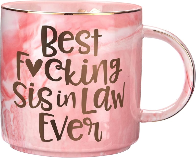 Sister-In-Law Pink Marble Coffee Mug, 11.5oz