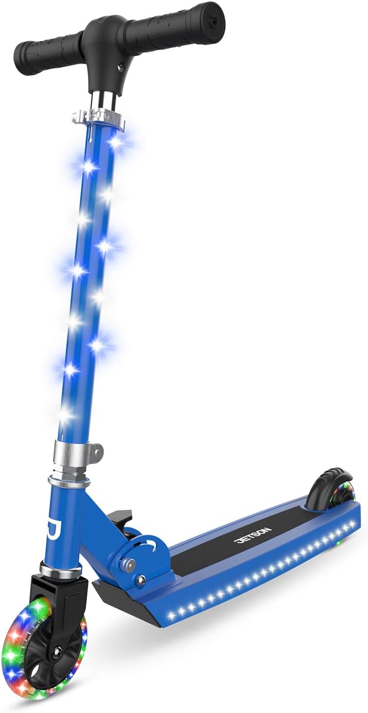Light-Up Kick Scooter with Adjustable Handlebar
