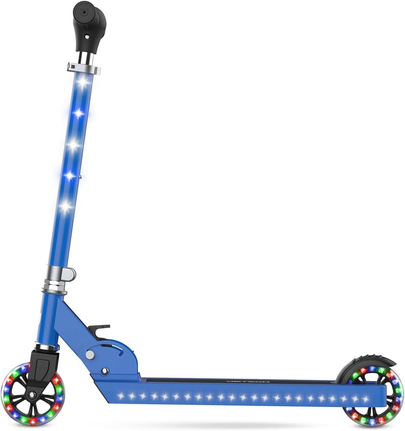 Light-Up Kick Scooter with Adjustable Handlebar