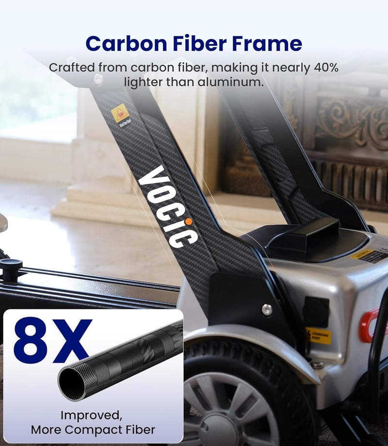 Lightweight Carbon Fiber Electric Mobility Scooter