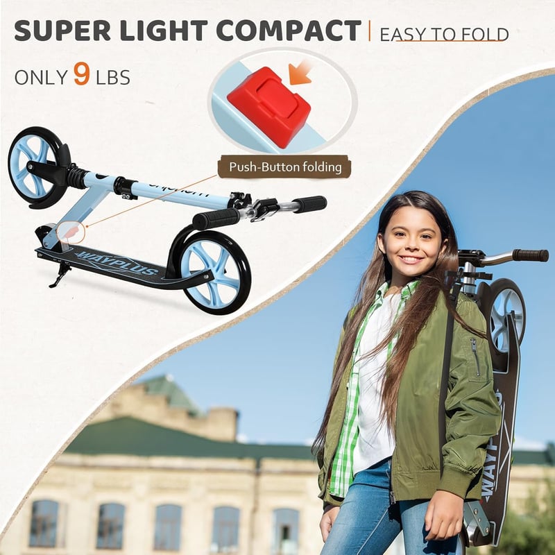 Foldable Kick Scooter with ABEC9 Bearings