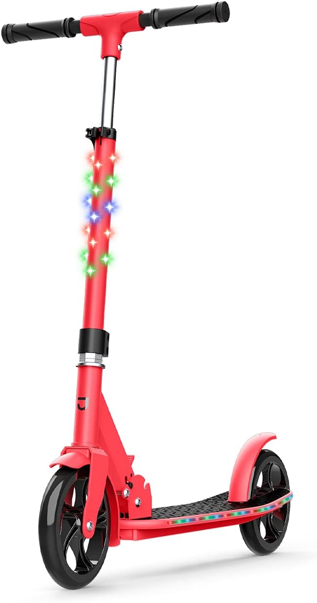 Kick Scooter with Wide Deck and Adjustable Handlebar