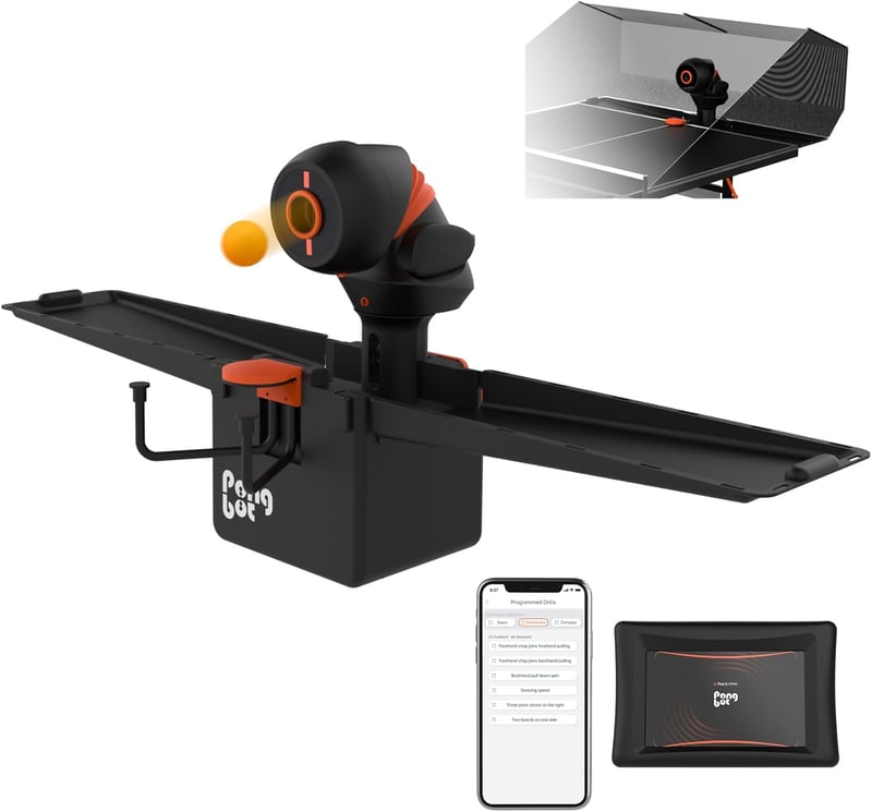 Table Tennis Robot with App Control & Programmable Drills