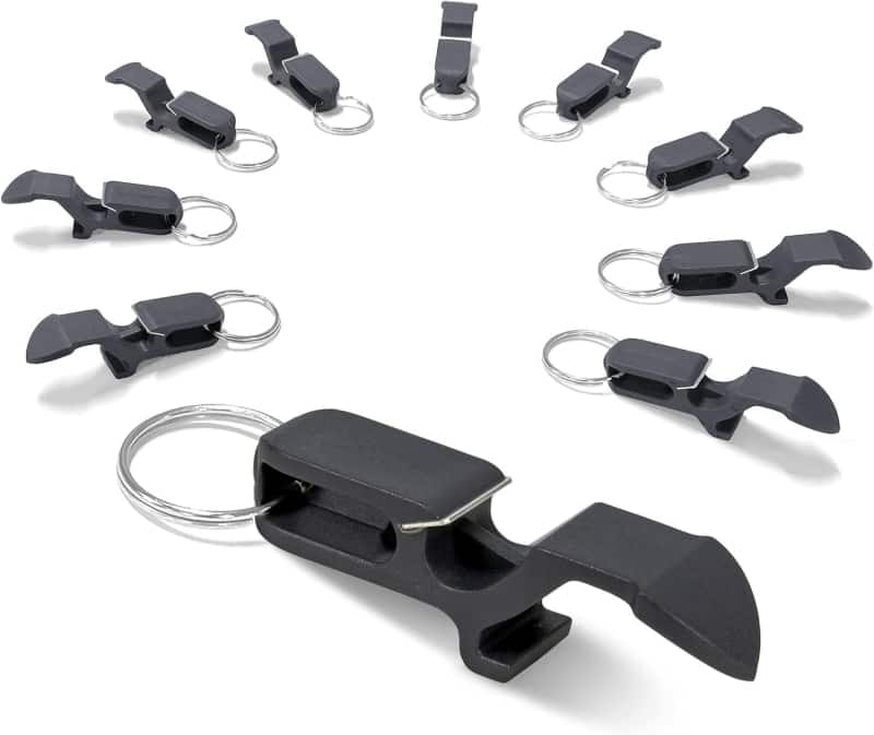 Beer Shotgun Keychain Tool 10-Pack – Party Favors & Tailgating