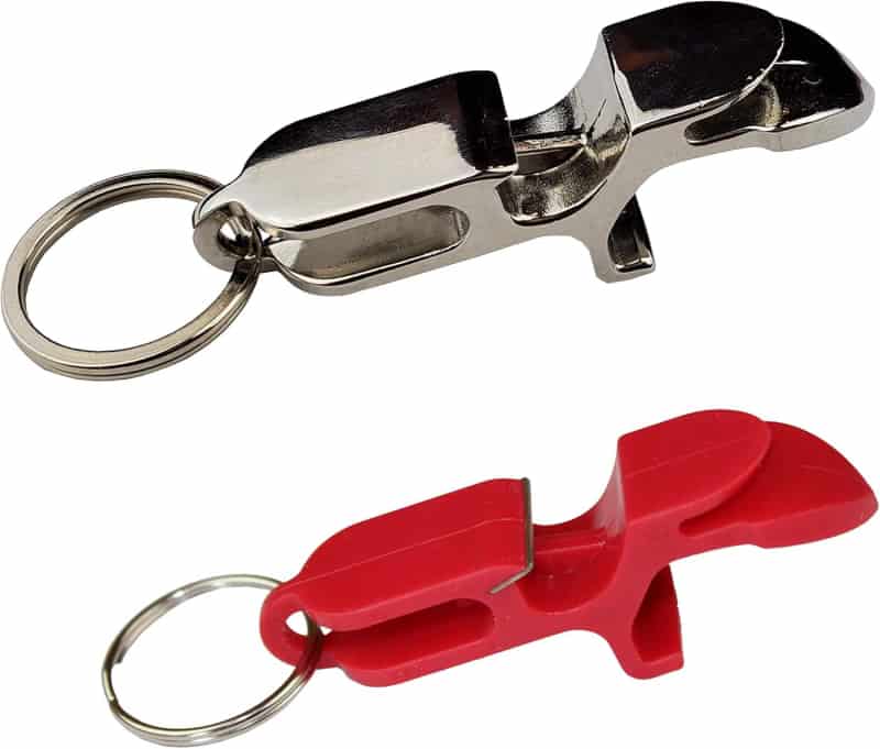 Party Shotgun Tool & Bottle Opener Keychain - Sturdy Metal Design
