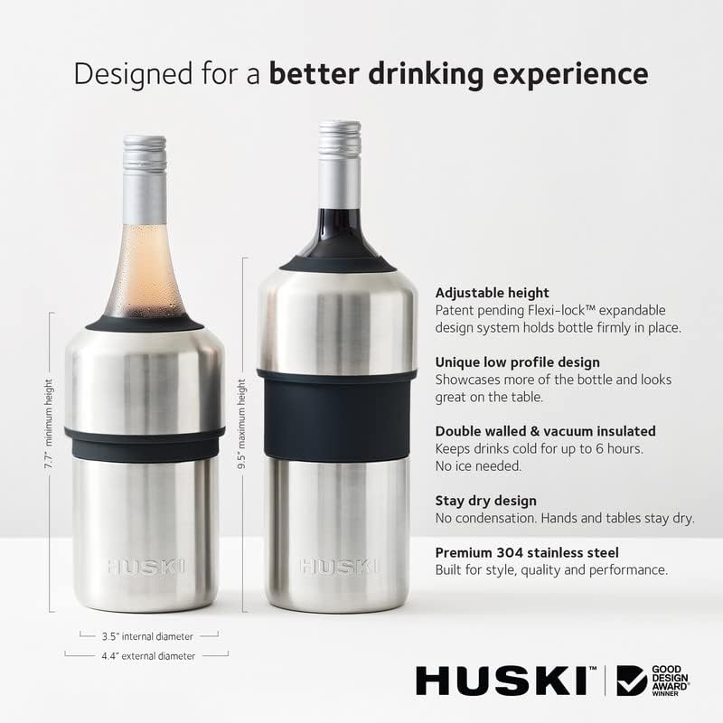 Wine Chiller Gift for Wine Lovers – Stainless Steel 6-Hour Cold