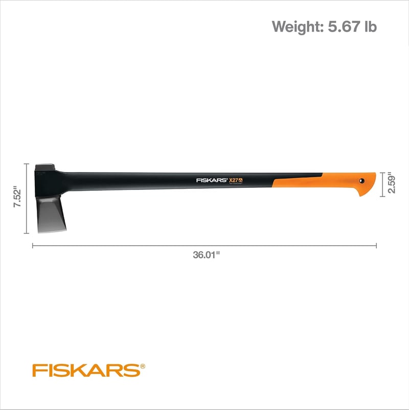 Fiskars X27 Wood Splitting Axe, 36