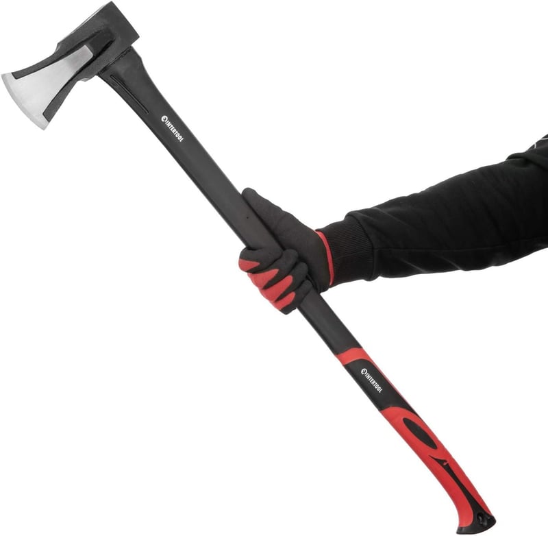Log Splitting Maul Axe - Rust-Resistant Steel & Fiberglass Handle