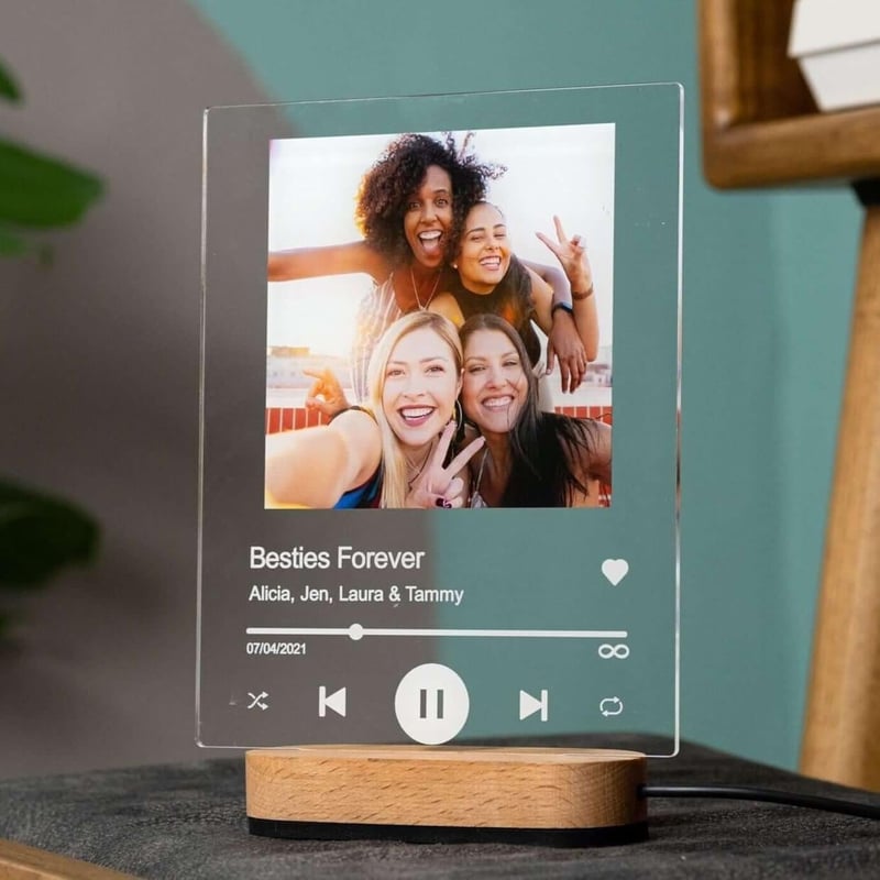 Mother's Day Custom Music Plaque Night Light
