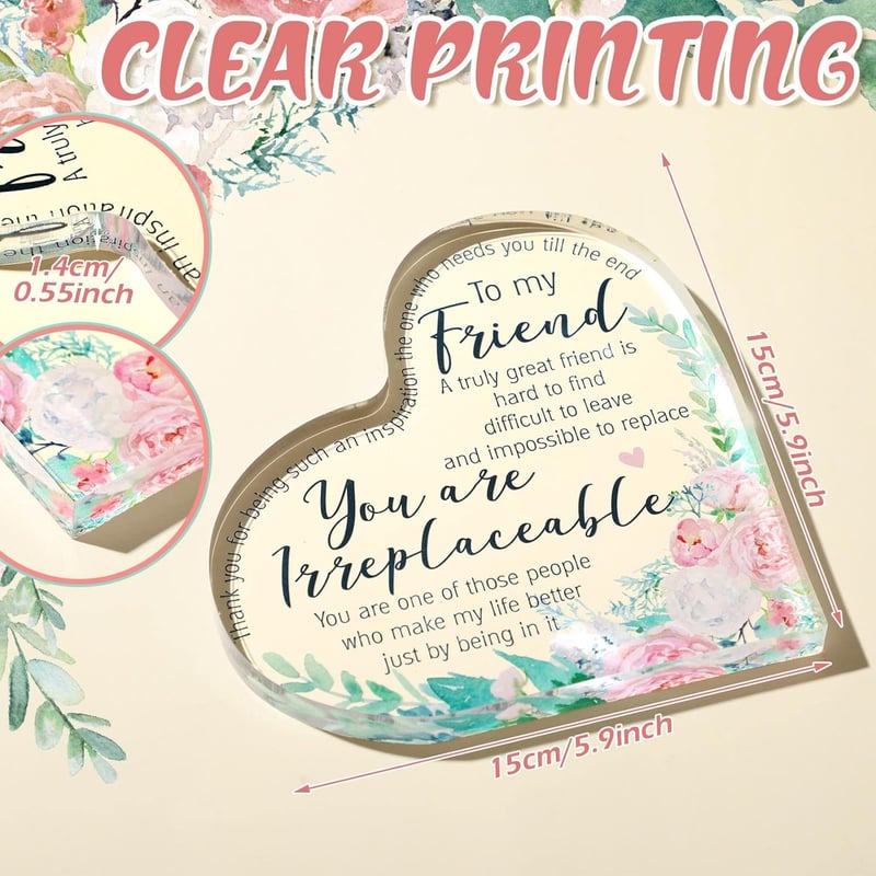Graduation Friendship Plaque for Women - Vintage Style