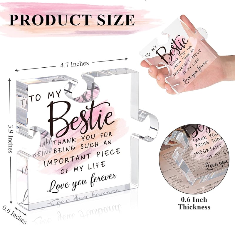 Friendship Acrylic Puzzle for Women - Birthday Gift Box