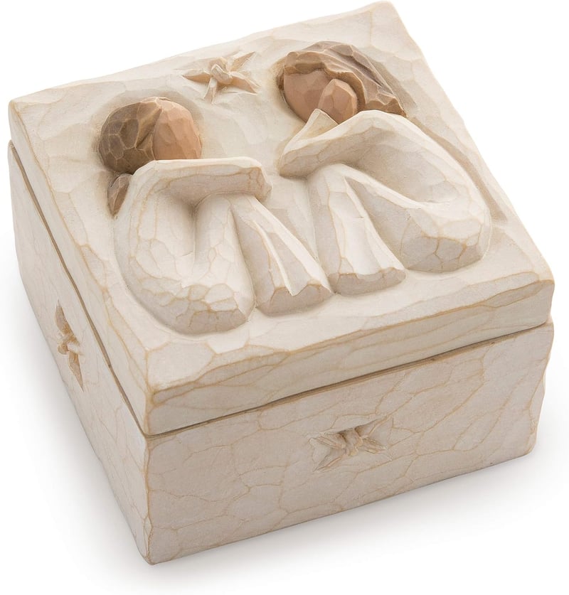 Friendship Keepsake Box with Best Friends Carving