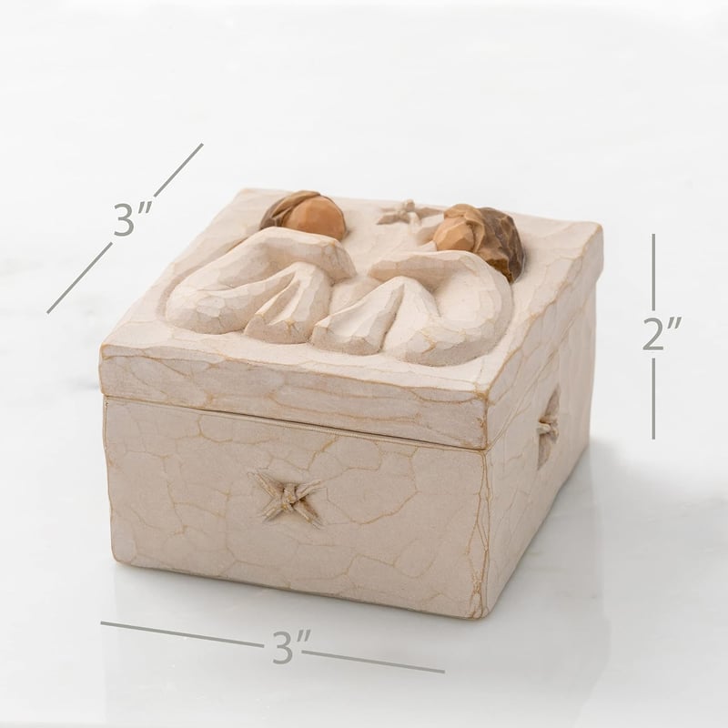 Friendship Keepsake Box with Best Friends Carving