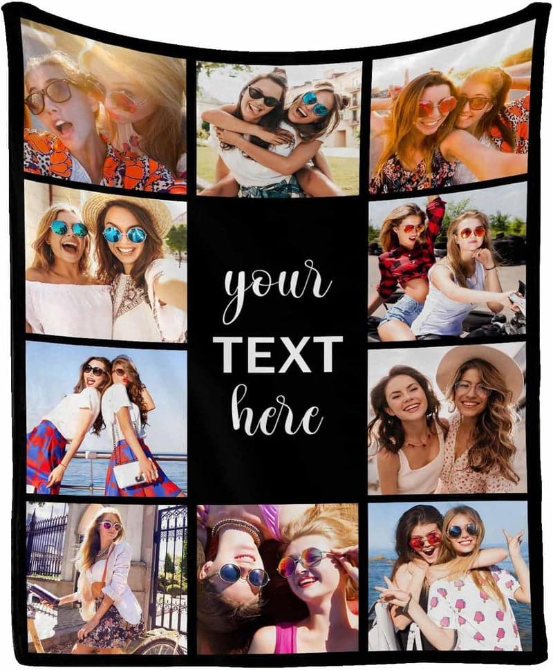 Customized Photo Blanket - Gift for Friends & Family