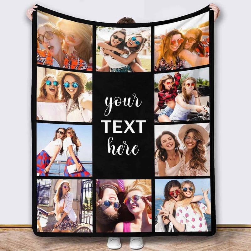 Customized Photo Blanket - Gift for Friends & Family