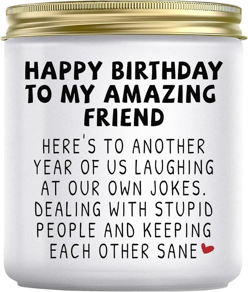 Birthday Lavender Candle for Best Friend