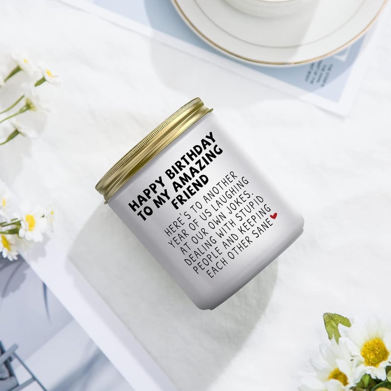 Birthday Lavender Candle for Best Friend