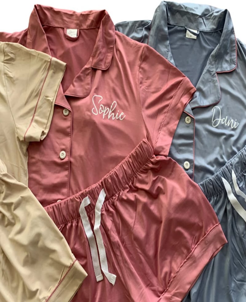 Bridesmaid Personalized Pajama Set
