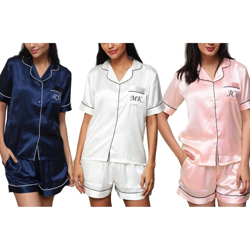 Personalized Silk Pajama Set XS-3XL