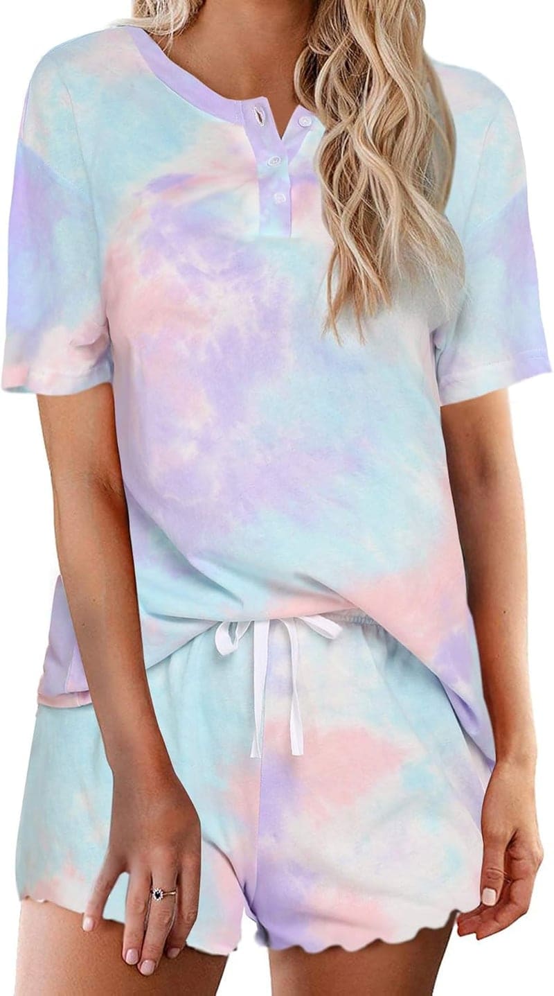 Women's Tie Dye Pajama Set