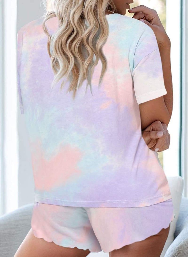 Women's Tie Dye Pajama Set