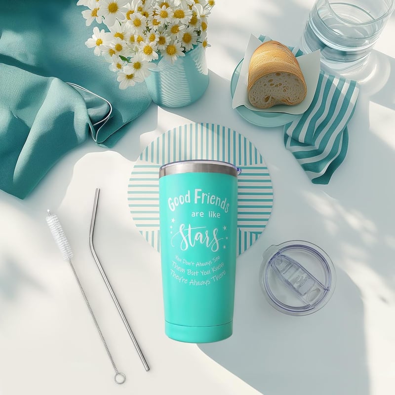 Best Friend Insulated Tumbler - 20oz with Straw and Lid