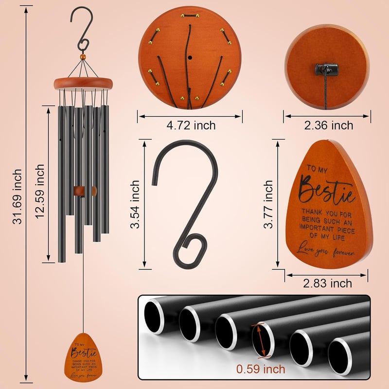 Birthday Wind Chimes Gift for Women