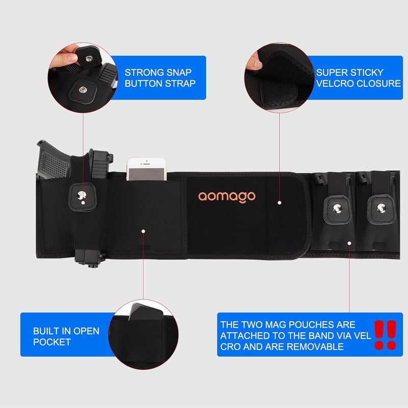 Concealed Carry Waist Holster – Breathable Neoprene for Pistols