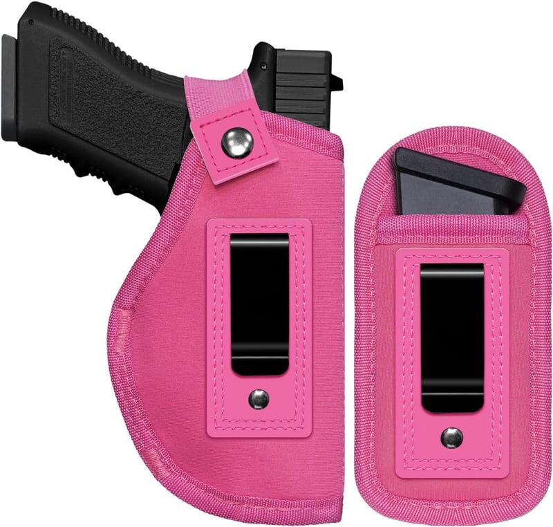 Universal Concealed Carry Gun Holster with Mag Pouch for Handguns