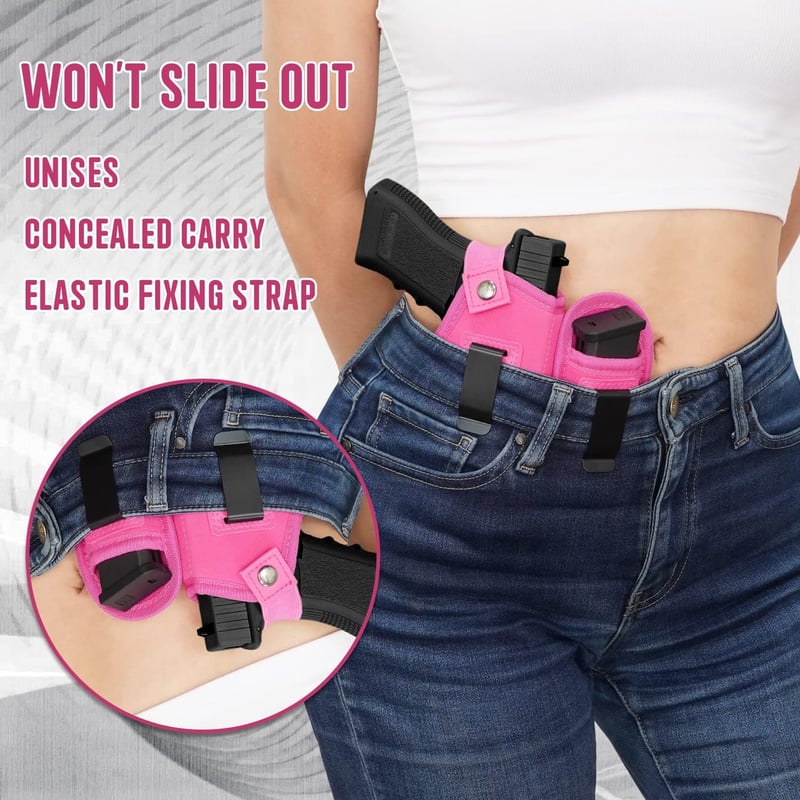 Universal Concealed Carry Gun Holster with Mag Pouch for Handguns
