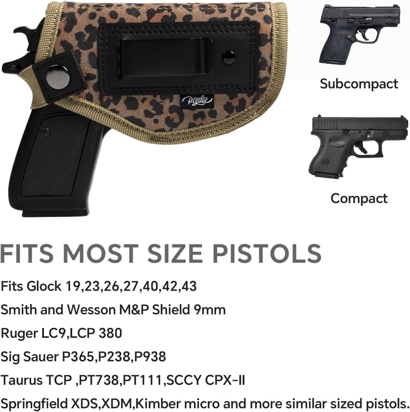 Women's Universal Concealed Carry IWB Holster for Pistols