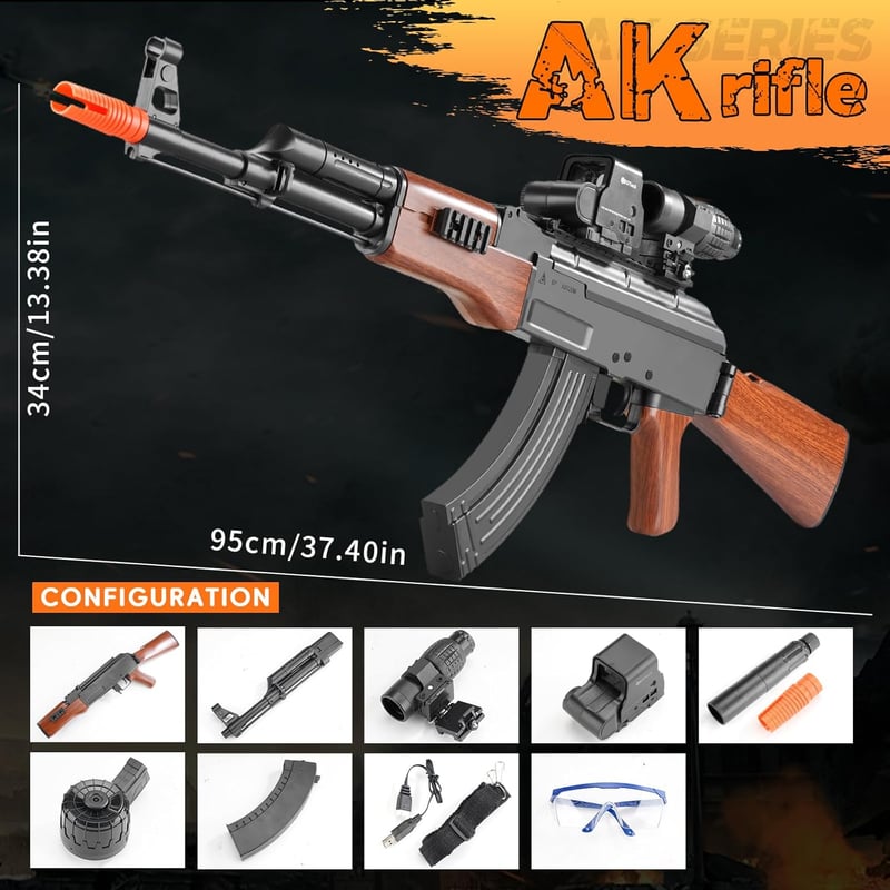 High-Speed Automatic Gel Blaster Sniper for Adults 18+