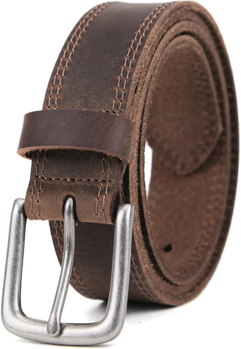 Men's Handmade Genuine Leather Belt with Gift Box