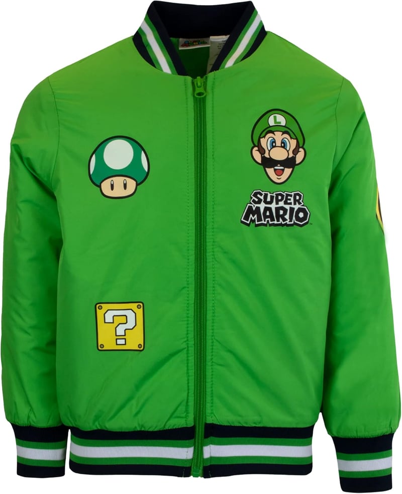 Super Mario Bomber Jacket - Nintendo Mario & Luigi Design
