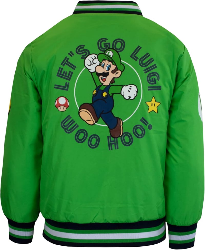Super Mario Bomber Jacket - Nintendo Mario & Luigi Design