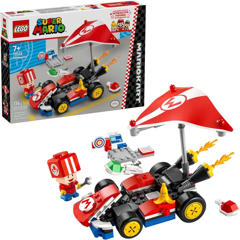 Mario Kart LEGO Building Set - Ages 7+ - Birthday Gift for Kids
